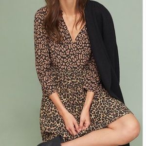 Maeve by Anthropologie Juno Animal Printed Dress size Xs